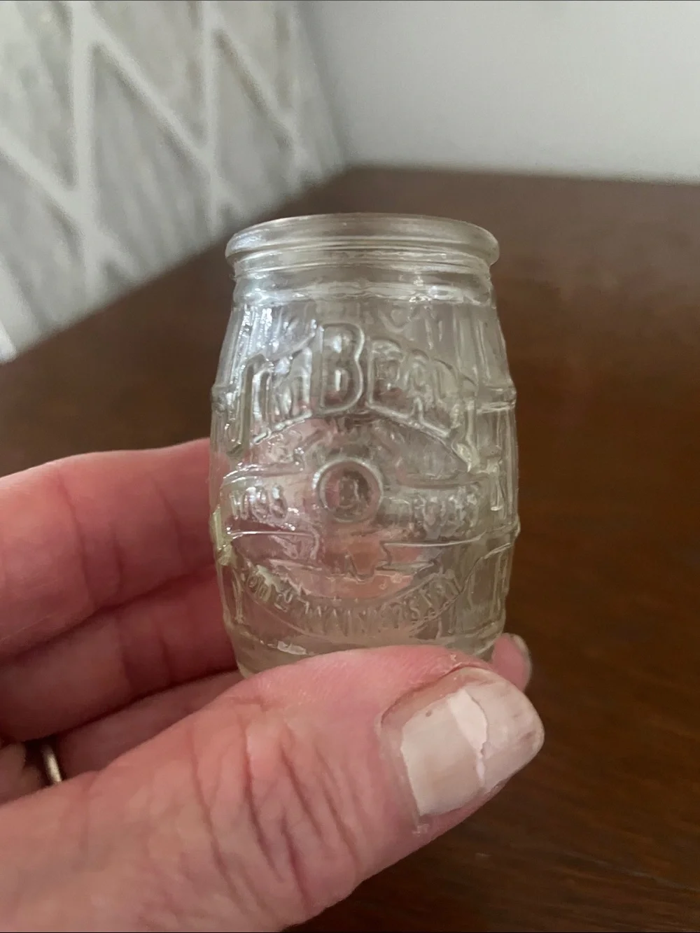 Set of 2 Jim beam barrel shot glasses